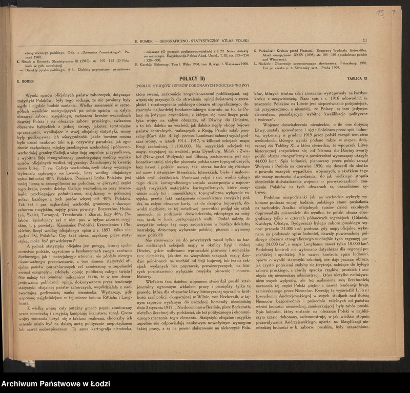 Obraz 16 z jednostki "Geograficzno-statystyczny atlas Polski, wydanie II, Lwów-Warszawa 1921"