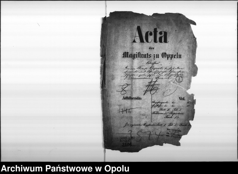 Obraz 4 z jednostki "Acta des Magistrats zu Oppeln betreffend die im Kreise Oppeln bestehenden Erwerbs und Wirtschafts-Genossenschaften polnischer oder katholischer (ultramontaner) Vereine"