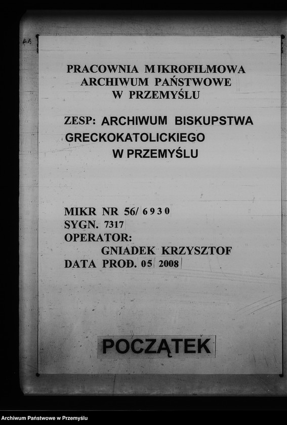 Obraz 1 z jednostki "[Kopie ksiąg metrykalnych parafii Rabczyce z filiami Opary, Dołhe (dekanat Medenice)]"