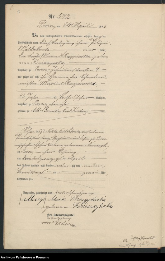 Obraz 9 z jednostki "Księga zgonów t. II"