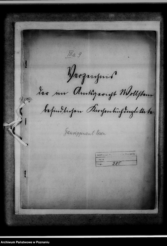 Obraz 4 z jednostki "Verzeichnis der im Amtsgericht Wollstein [Wolsztyn] befindlichen Kirchenduplikate"