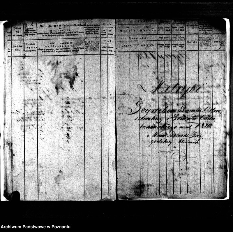 image.from.unit.number "Ekstrakt urodzonych, ślubów i zmarłych"