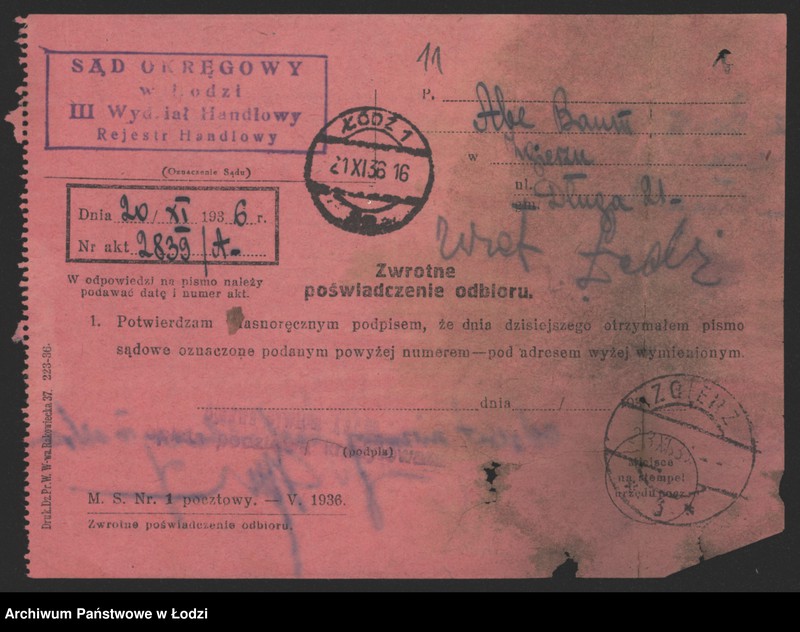 Obraz 13 z jednostki "Abe Baum – młyn Zgierz"