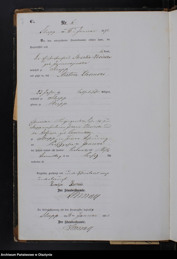 image.from.unit.number "Sterbe-Neben-Register Nr 1 - 73"