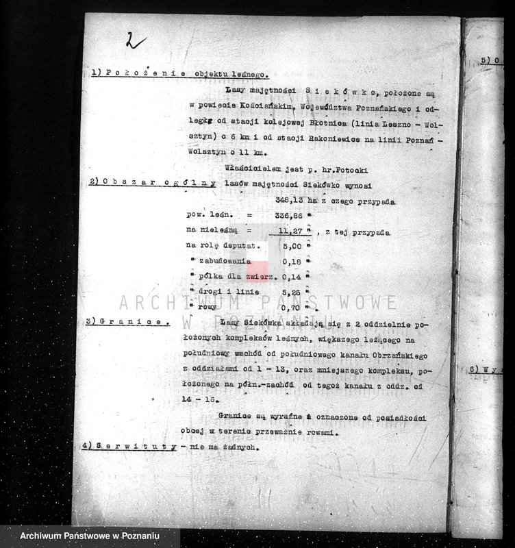 Obraz 6 z jednostki "/Nadzór nad gospodarką leśną majętności Siekówko/ 1938-1948"