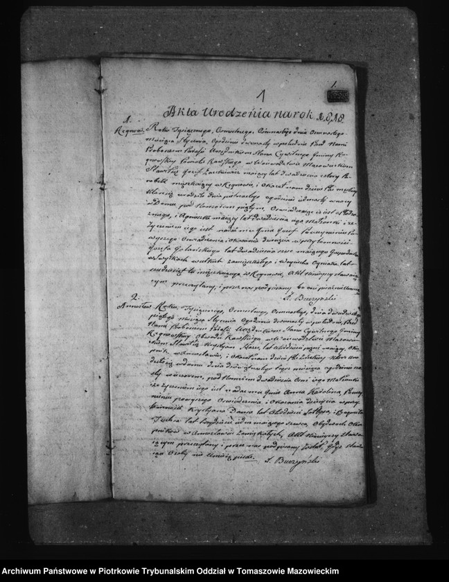 Obraz 5 z jednostki "Akta Stanu Cywilnego Gminy Regnowskiey na Rok 1818"