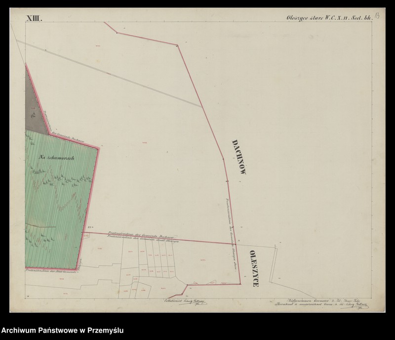 image.from.unit.number "Dorf Oleszyce Stare sammt Ortschaft Zabiala in Galizien Żółkiewer Kreis"