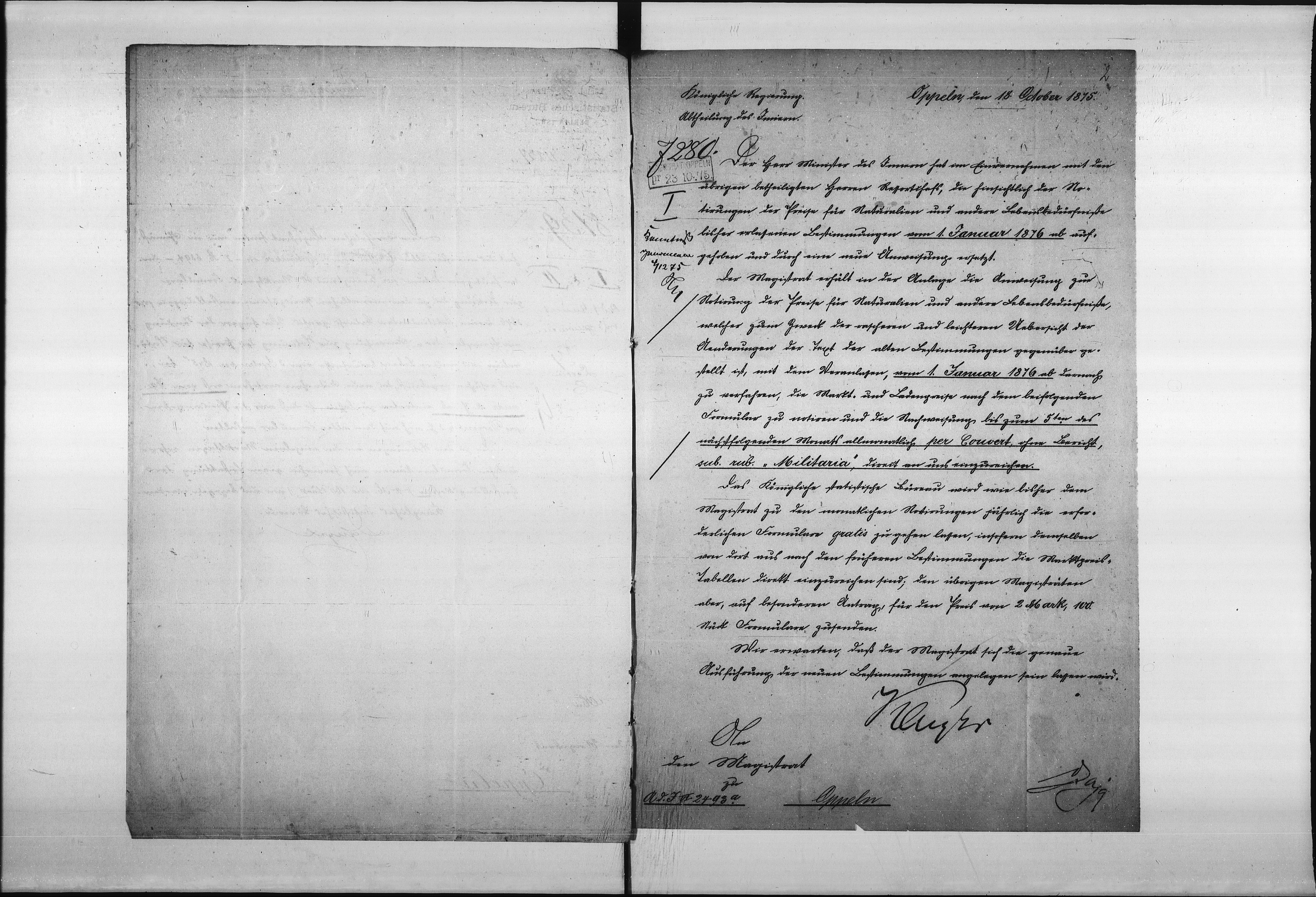 Obraz 6 z jednostki "Acta des Magistrats zu Oppeln betreffend Marktpreis-Tabellen"