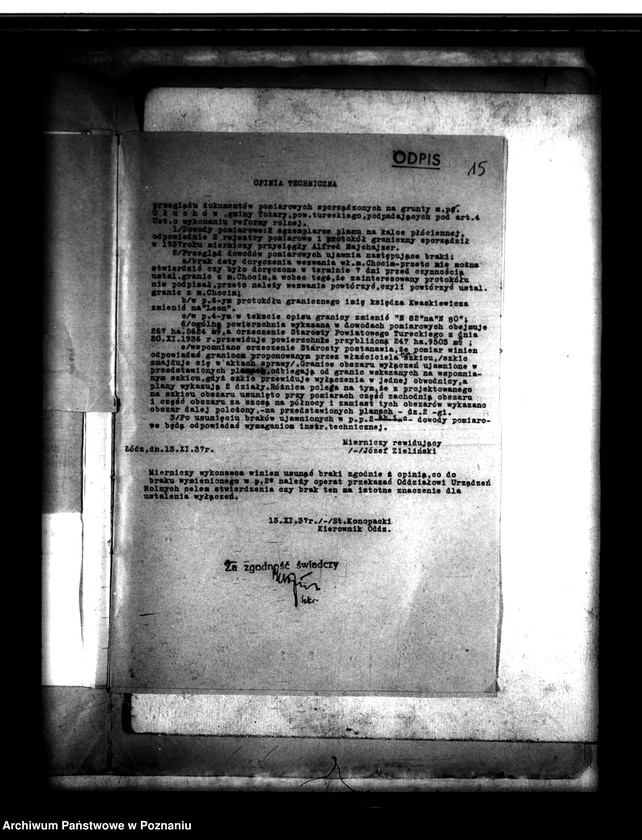 Obraz 19 z jednostki "Majątek Głuchów powiatu tureckiego nadzwyczajny wykaz imienny z 1936 r."