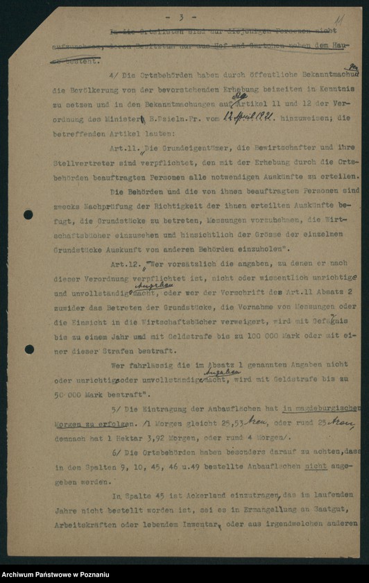 Obraz 13 z jednostki "[Stwierdzenie powierzchni zasiewów w 1921 roku]"