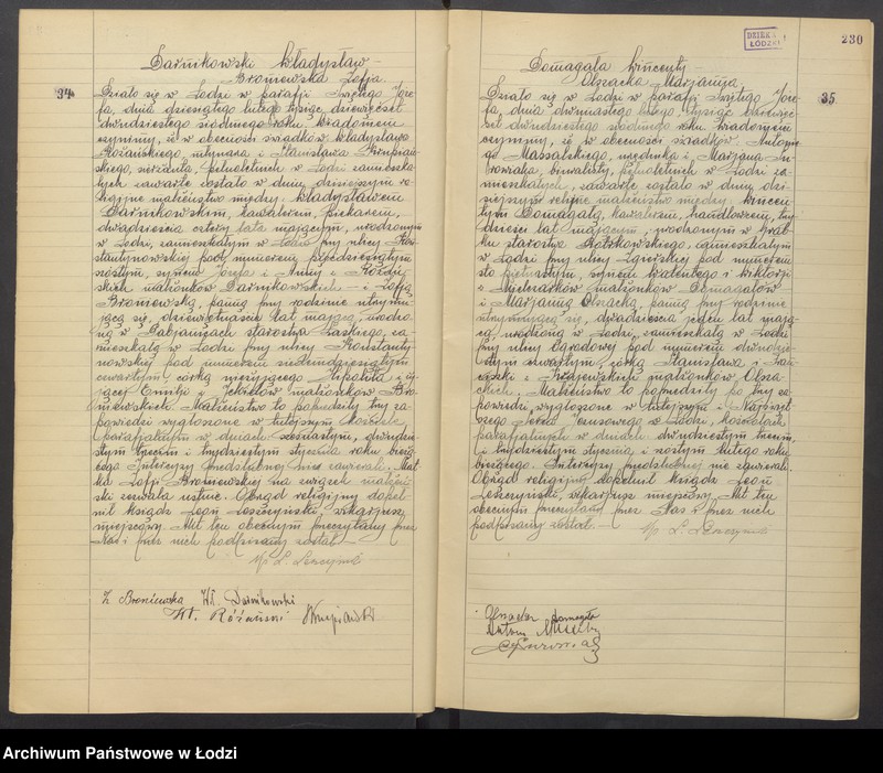 Obraz 20 z jednostki "Akta małżeństw"