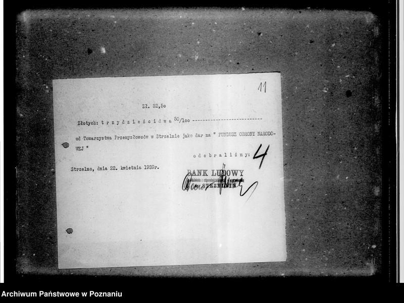 Obraz 16 z jednostki "Lista składek członkowskich Towarzystwa Przemysłowców w Strzelnie. Rachunki, pokwitowania"