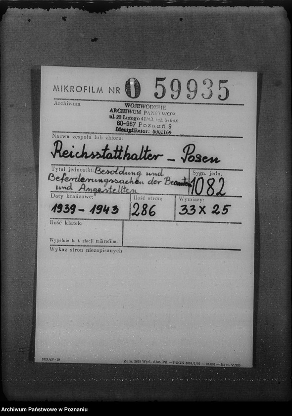 Obraz 2 z jednostki "Besoldung - und Beförderungssachen der Beamten und Angestellten"