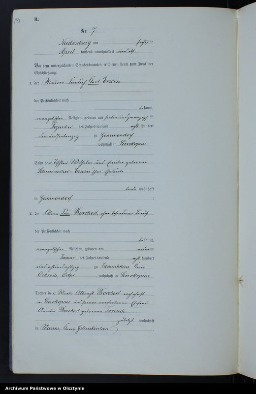 image.from.unit.number "Heirats-Neben-Register Nr 1 - 29"
