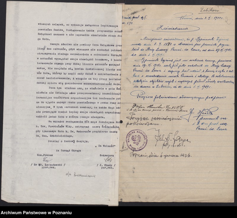 Obraz 5 z jednostki "Żabikowo, powiat Poznań - akta koła."