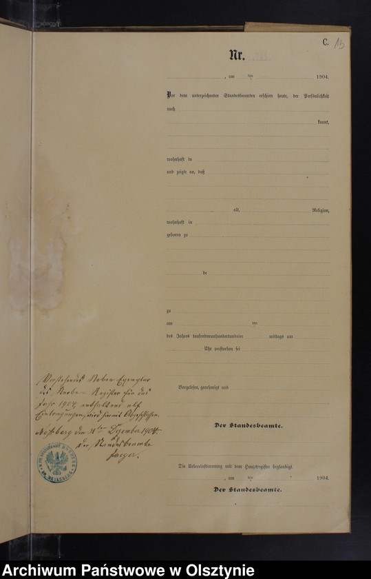 image.from.unit.number "Sterbe-Neben-Register Nr 1 - 11"