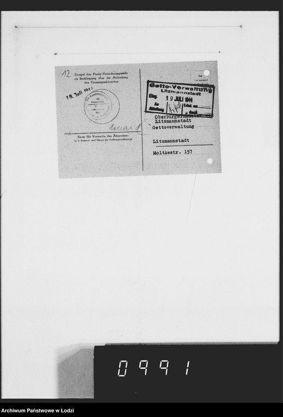 Obraz 16 z jednostki "Auftrag 5919. Damen-Hüte für F-ma Eugen Althausen Litzmannstadt"