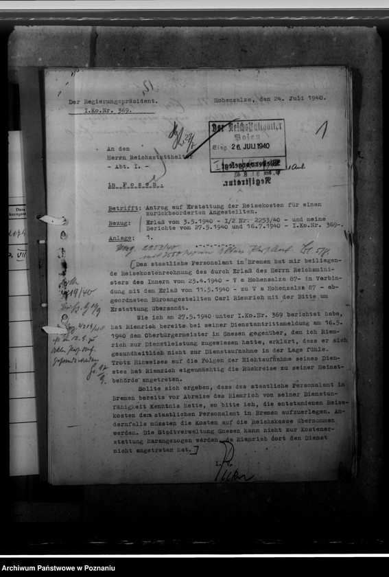 Obraz 5 z jednostki "Reisekosten Riemrich, Abordnung H. Schwarmann"