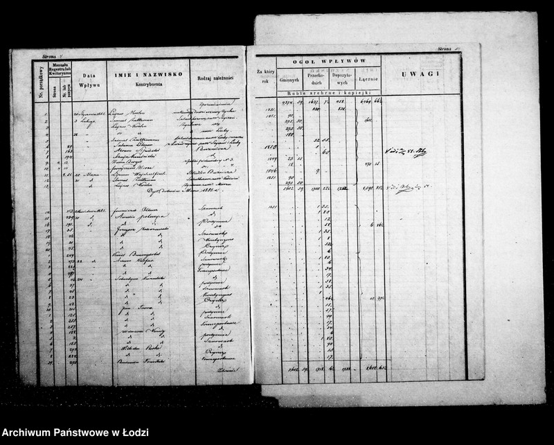 Obraz 7 z jednostki "Dziennik przychodu i wydatku kasy ekonomicznej m. Łodzi na r. 1851"