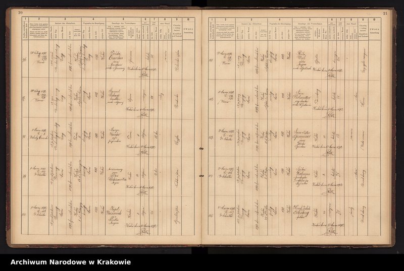 image.from.unit.number "Księga obejmująca wpisy wypadków śmierci Izraelitów w okręgu metrykalnym Krakowskim na rok 1892"