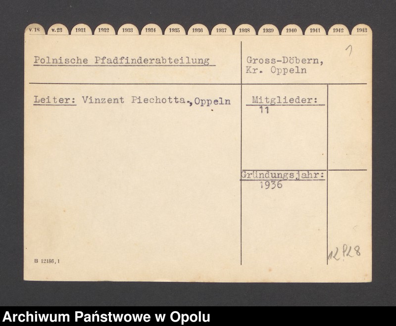 Obraz 3 z jednostki "Polnische Pfadfinderabteilung - Gross-Döbern Kr. Oppeln"