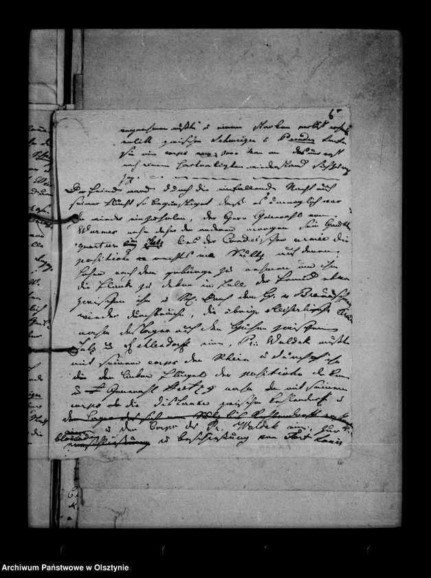 image.from.unit.number "/Papiers du Camp de Landau de Carl Fr. Lehndorff, Manöverbericht mit pro memorias/."
