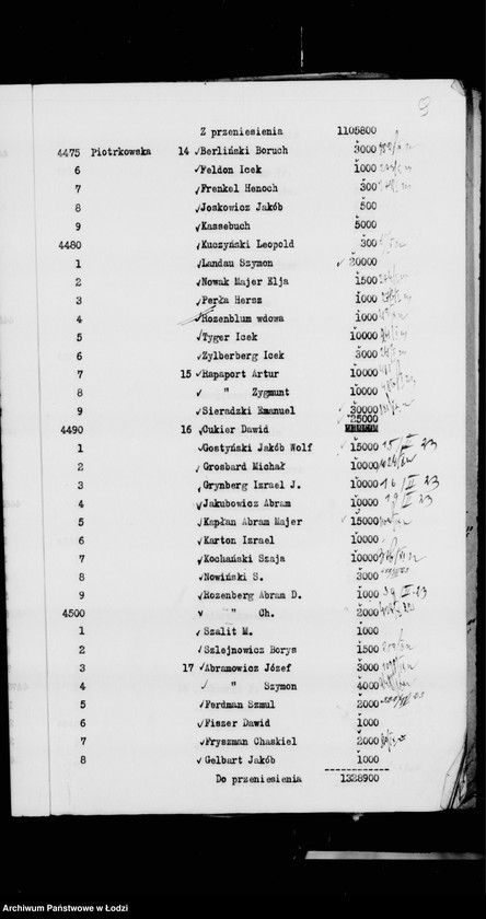 Obraz 12 z jednostki "Rejestr poborczy"