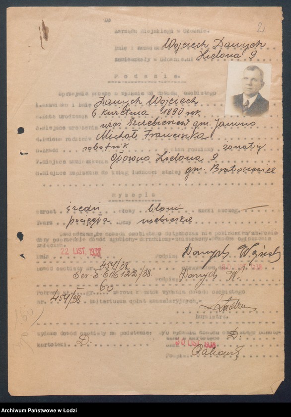 image.from.unit.number "Podania o wydanie dowodów osobistych. Litery D -F"