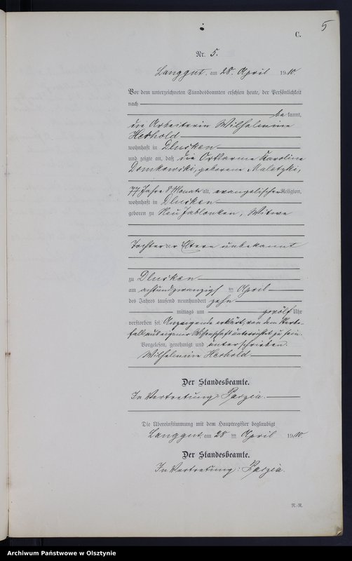 image.from.unit.number "Sterbe-Neben-Register Nr 1 - 20"