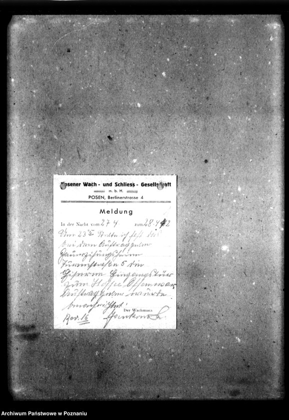 Obraz 5 z jednostki "[Korespondencja w sprawie strzeżenia obiektów Domu]."