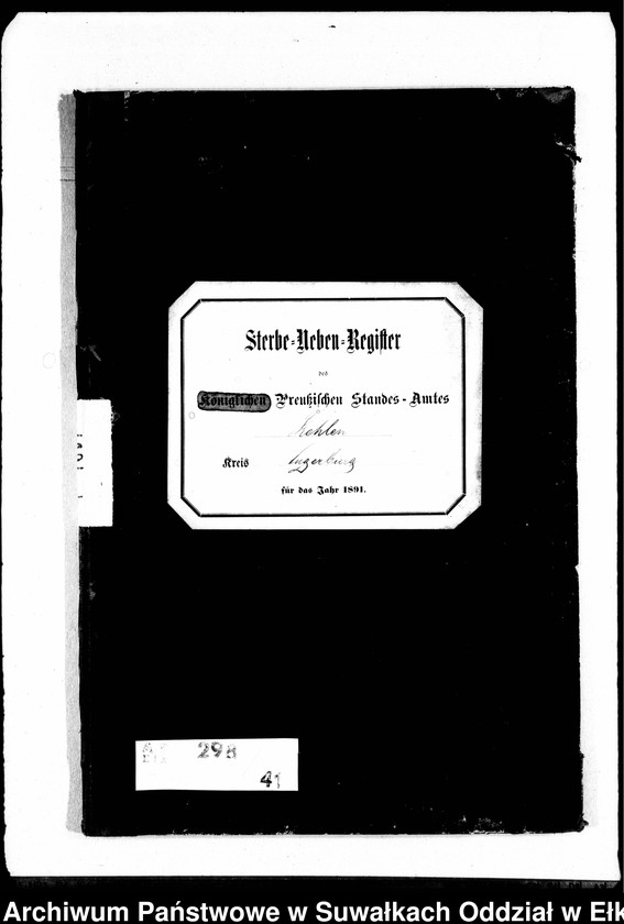 image.from.unit.number "Sterbe-Neben-Register des Preussischen Standes-Amtes Kehlen Kreis Angerburg"