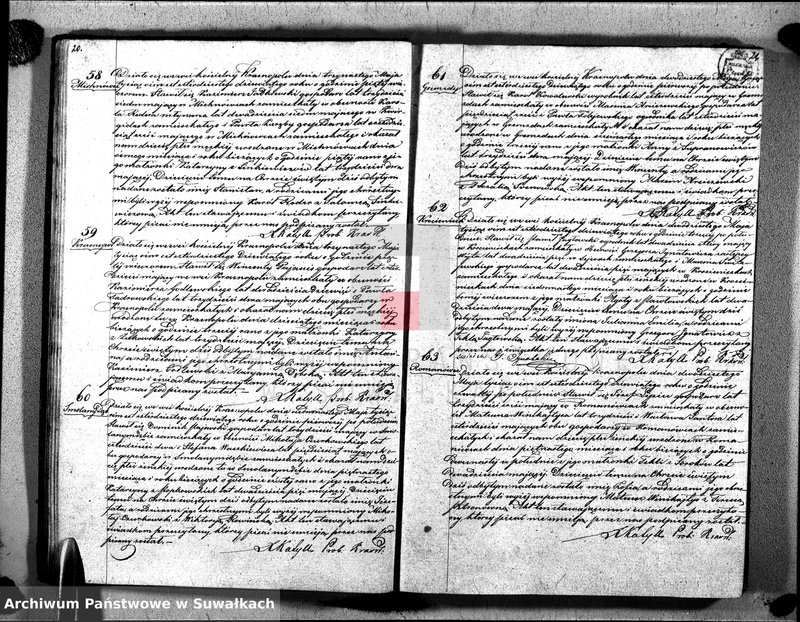 image.from.unit.number "Duplikat Akt Urodzonych, Zaślubionych i Umarłych Parafii Krasnopolskiej 1849 roku."