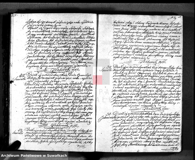 image.from.unit.number "Duplikat. Akta Urzędnika Stanu Cwilnego Wyznania Moyżeszowego Okręgu Suwalskiego z roku 1850"