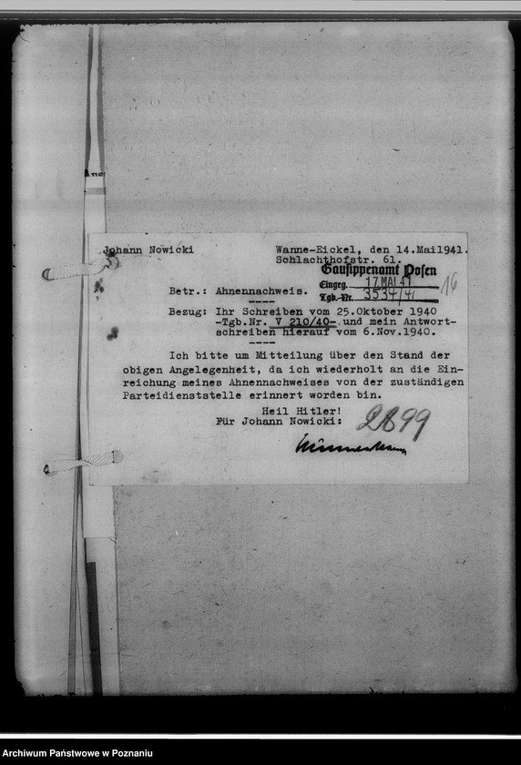 image.from.unit.number "Ahnennachweis Johann Nowicki, Wanne - Eickel [Westfalia]"