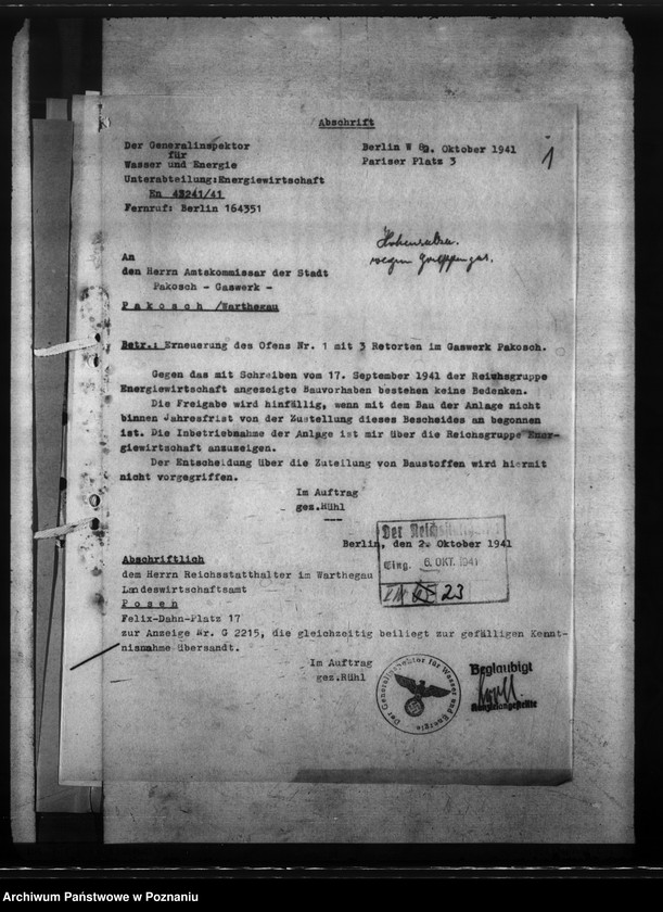 Obraz 5 z jednostki "Gaswerk - Pakosch (Pakość)"