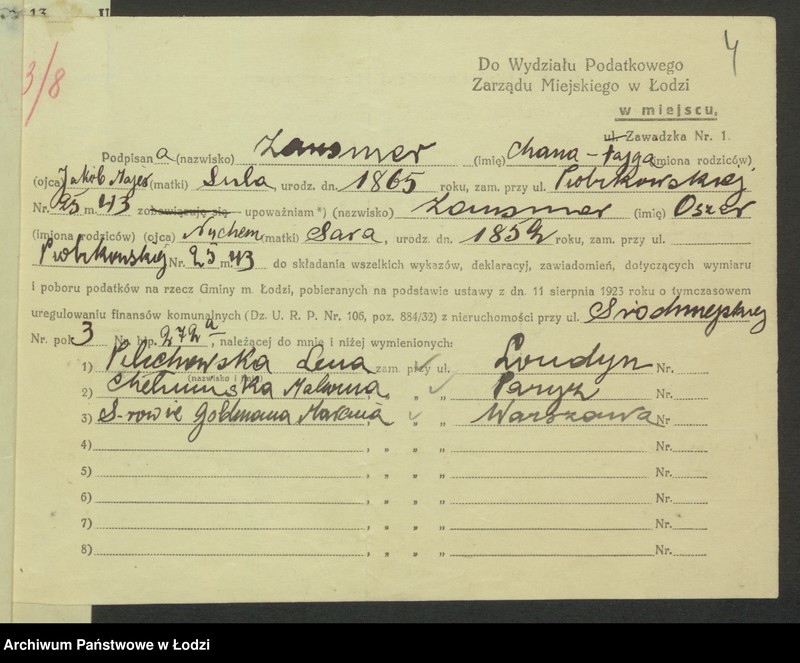 image.from.unit.number "Księga inwentarzowa nieruchomości m. Łodzi ul. Więckowskiego"