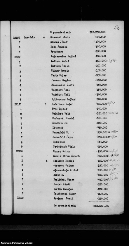 Obraz 19 z jednostki "Rejestr poborczy"