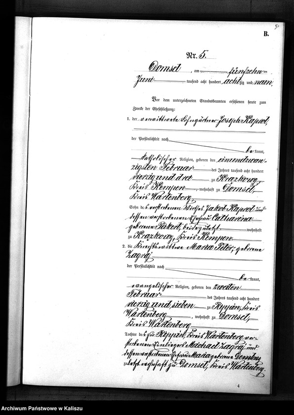 Obraz 12 z jednostki "[Księga małżeństw]"