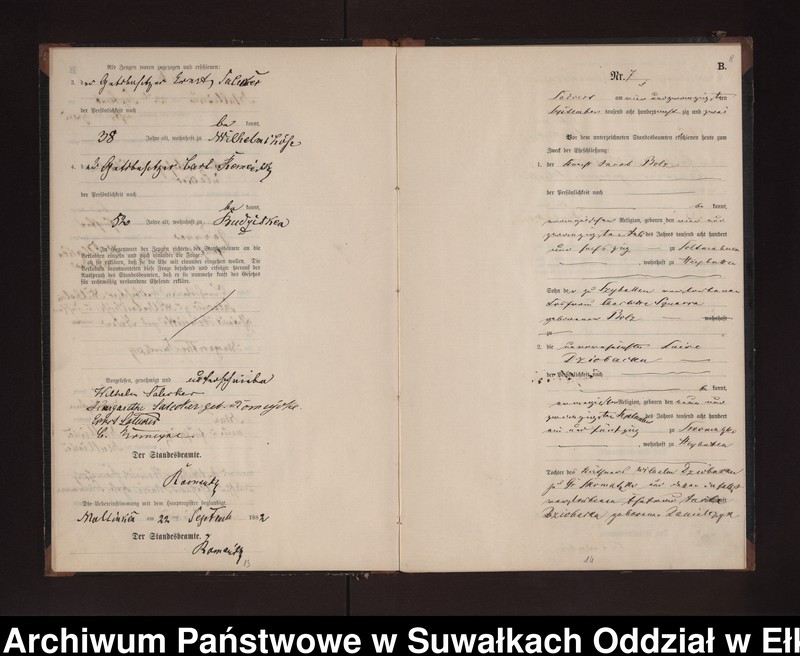 image.from.unit.number "Heiraths-Neben-Register des Preussischen Standes-Amtes Neuhoff Kreis Loetzen"