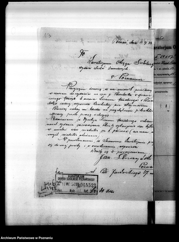 Obraz 16 z jednostki "Liceum Handlowe Koedukacyjne Izby Przemysłowo-Handlowej- Poznań [lista abiturientów i eksternistów]"