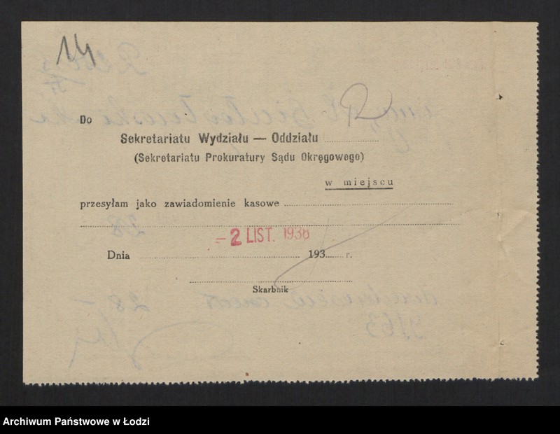 Obraz 16 z jednostki "Majer Abram Białogłowski, Jakub Lejb Caugen- wyrób i sprzedaż manufaktury"