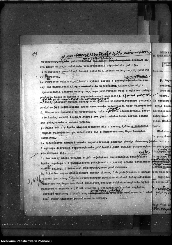 Obraz 15 z jednostki "Sprawy ogólne Wykazy chorób zaraźliwych; [księgosusz, zaraza płucna]"