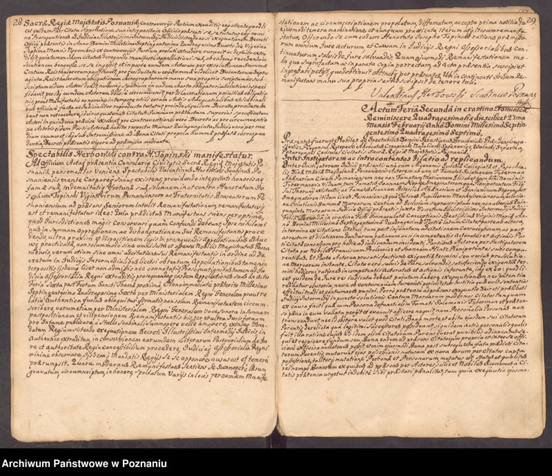 Obraz 19 z jednostki "Prothocollum nobilis officii consularis civitatis SR.Mtis Posnaniae."