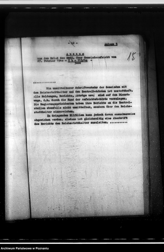 Obraz 19 z jednostki "Behördlicher Schriftverkehr (przepisy)"