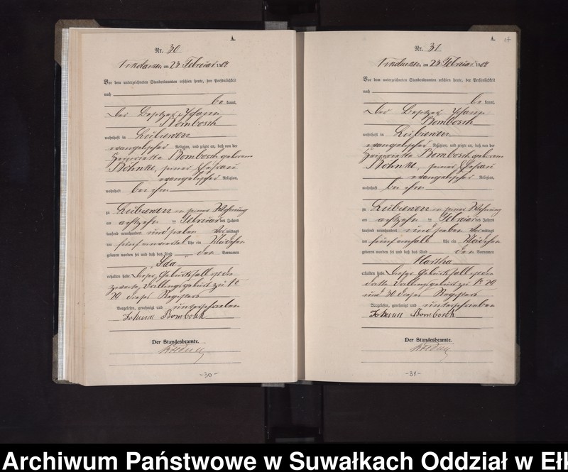 image.from.unit.number "Geburts-Haupt-Register des Königlichen Preussischen Standes-Amtes Nikolaiken Kreis Sensburg"