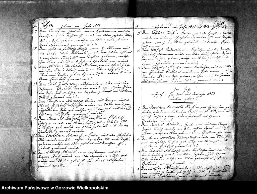 image.from.unit.number "Duplikate der Kirchenbücher von der Parochie Kernein: Kernein (Karnin), Giesenaue (Jeżyki)"