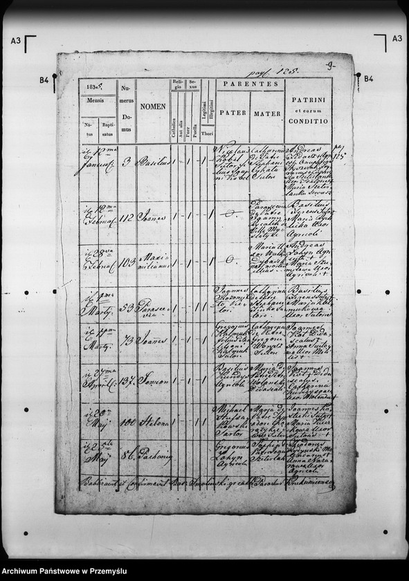 Obraz 13 z jednostki "[Kopie ksiąg metrykalnych parafii Krukienice z filią Ostrożec (dekanat Mościska)]"