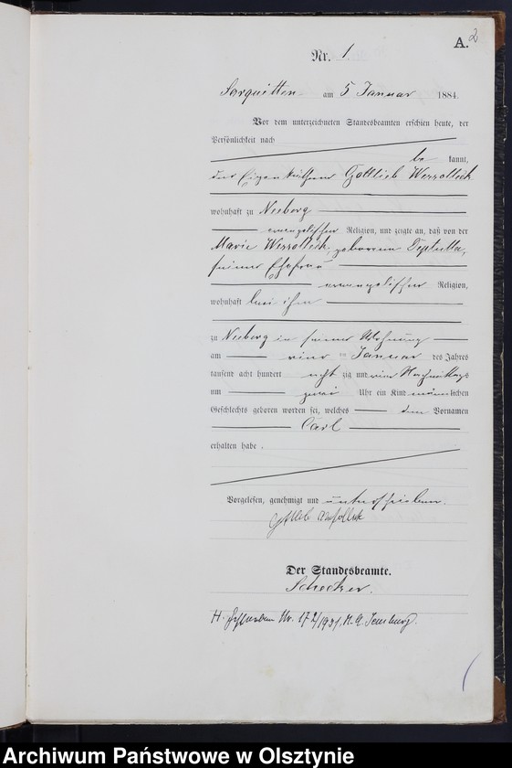 image.from.unit.number "Geburts-Haupt-Register Nr 1 - 74"