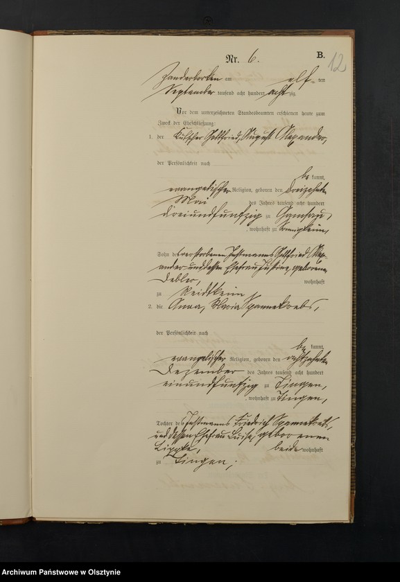 image.from.unit.number "Heiraths-Neben-Register Nr 1 - 19"