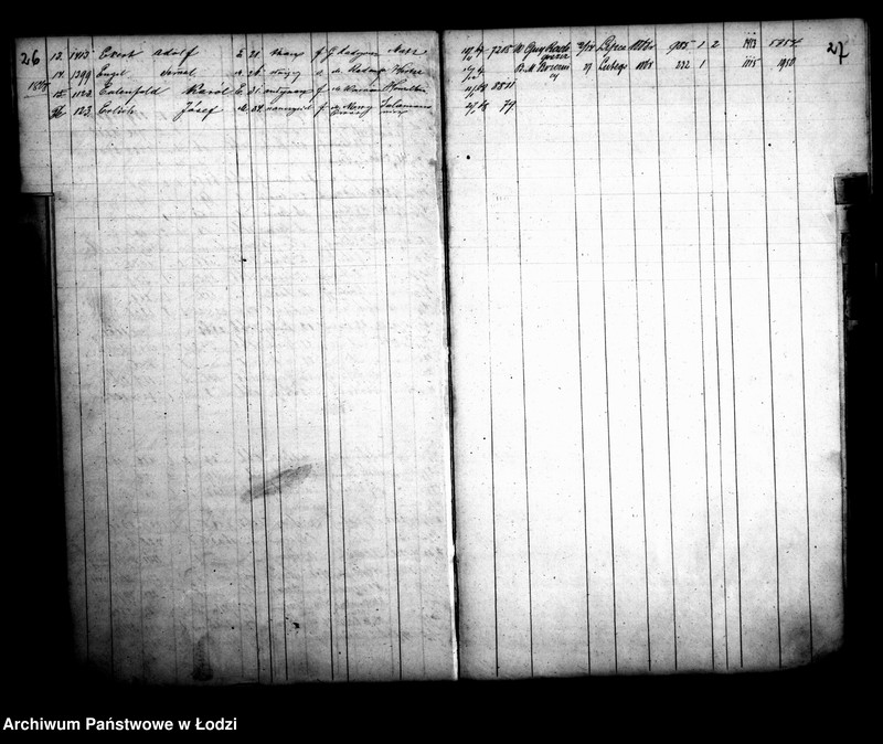 Obraz 18 z jednostki "Kontrola osób za przesiedleniami do miasta Łodzi przybyłych od początku roku 1865"